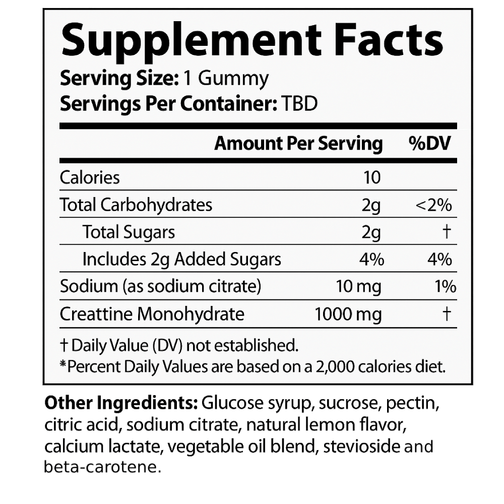 BROPOWER CREATINE GUMMIES