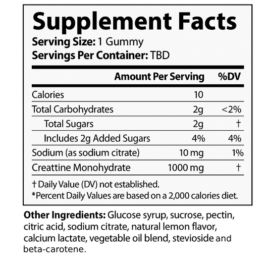 BROPOWER CREATINE GUMMIES